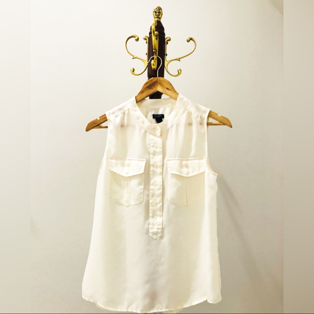 J.Crew Off White Top